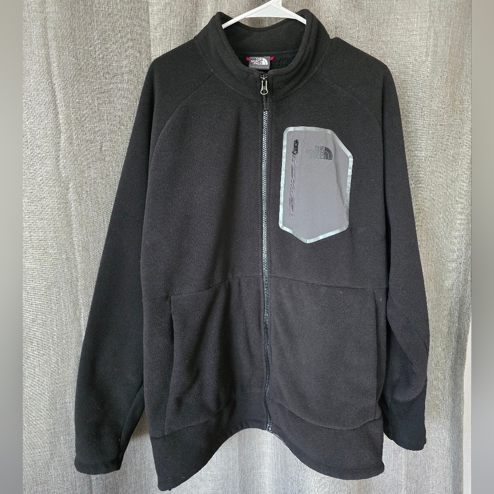 The North Face Chimborazo A33X Black Full Zip Fleece Jacket Mens Size XXL